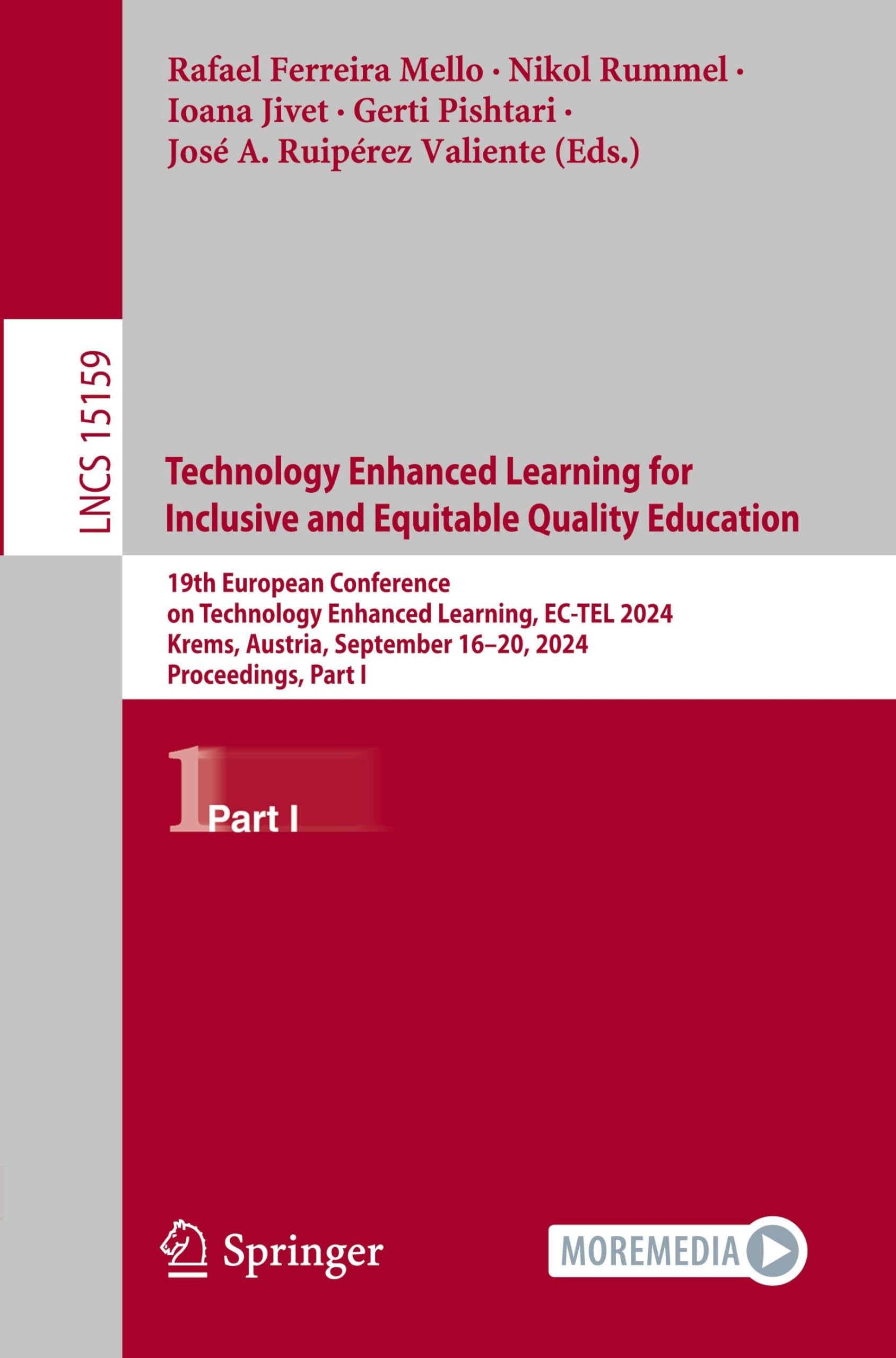 Technology Enhanced Learning for Inclusive and Equitable Quality Education: 19th European Conference on Technology Enhanced Learning, EC-TEL 2024, ... Notes in Computer Science, 15159, Band 15159)