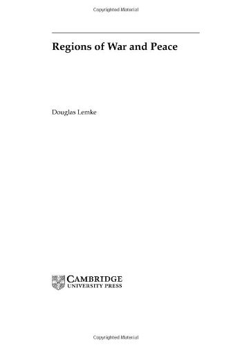 Regions of War and Peace (Cambridge Studies in International Relations, Band 80)