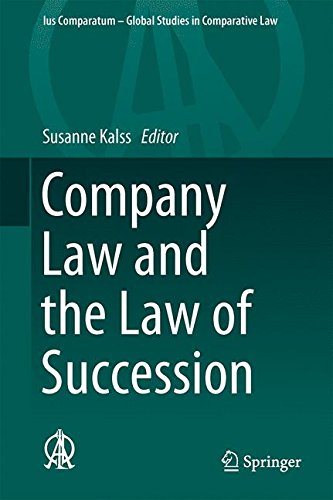 Company Law and the Law of Succession (Ius Comparatum - Global Studies in Comparative Law)
