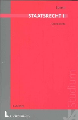 Staatsrecht II: Grundrechte von Jörn Ipsen - Taschenbuch
