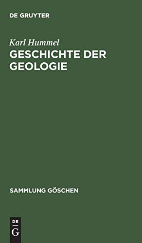 Geschichte der Geologie (Sammlung Göschen, 899, Band 899)