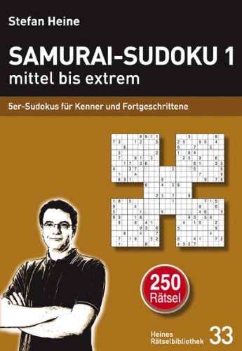Samurai-Sudoku 1 mittel bis extrem: 5er-Sudokus für Kenner und Fortgeschrittene