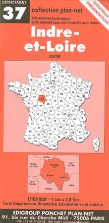 Carte routière : Indre-et-Loire (Departemental)