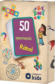 50 spannende Rätsel: Karten mit kniffligen Rätseln und Knobelspielen
