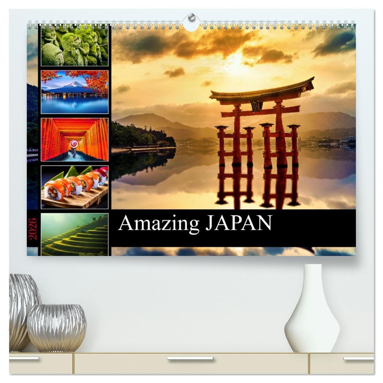 Amazing JAPAN (High Quality Premium Wall Calendar 2026 DIN A2 landscape),CALVENDO 12 Month Wall Calendar: Discover the Magic