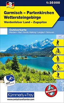 Garmisch Partenkirchen Wettersteingebirge Nr. 03 Outdoor Deutschland 1:35 000: Werdefelser Land - Zugspitze, Free Download mit HKF Outdoor App (Kümmerly+Frey Outdoorkarten Deutschland)