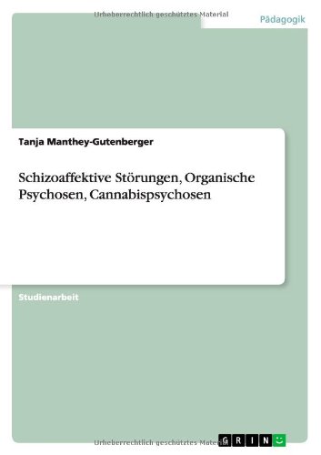 Schizoaffektive Störungen, Organische Psychosen, Cannabispsychosen