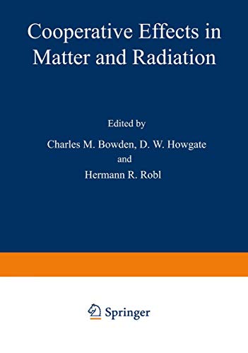 Cooperative Effects in Matter and Radiation