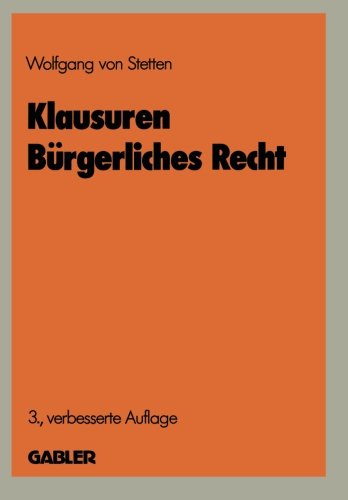 Klausuren Bürgerliches Recht