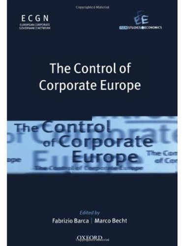 The Control of Corporate Europe (Feem Studies in Economics)