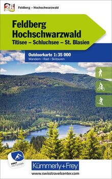Feldberg - Hochschwarzwald Nr. 26. Outdoorkarte Deutschland 1:35 000: Titisee, Schluchsee, St. Blasien, water resistant, free Download mit HKF Maps App (Kümmerly+Frey Outdoorkarten Deutschland)