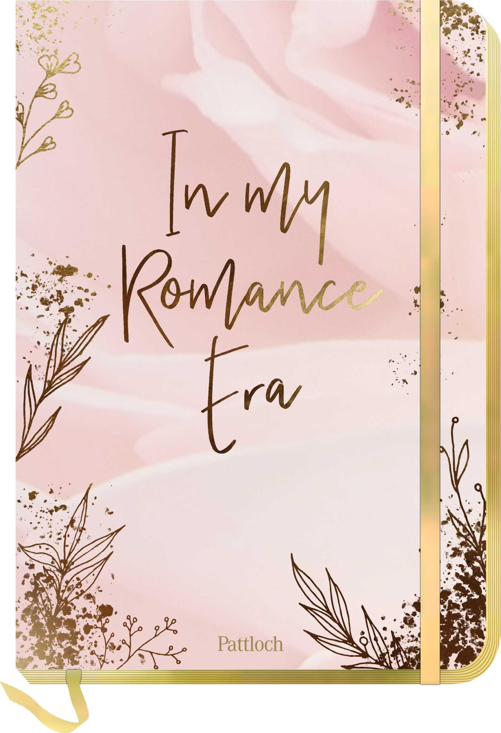 Notizbuch Romance In my Romance Era: Softcover-Blankbook im DIN A5-Format mit 96 Seiten, Punkteraster und Farbschnitt | Einstecktasche, Gummiband, Lesebändchen, runde Ecken