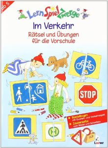 LernSpielZwerge Übungshefte: Im Verkehr - Rätsel und Übungen für die Vorschule