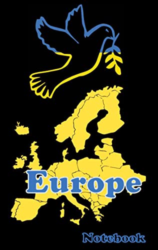NOTEBOOK Peace in Europe: Notizen Einschreibbuch Notizheft Ukraine Studenten Russland Krise Krieg Erwachsene Weihnachten Ostern Geburtstag Geschenk Geschenkbuch