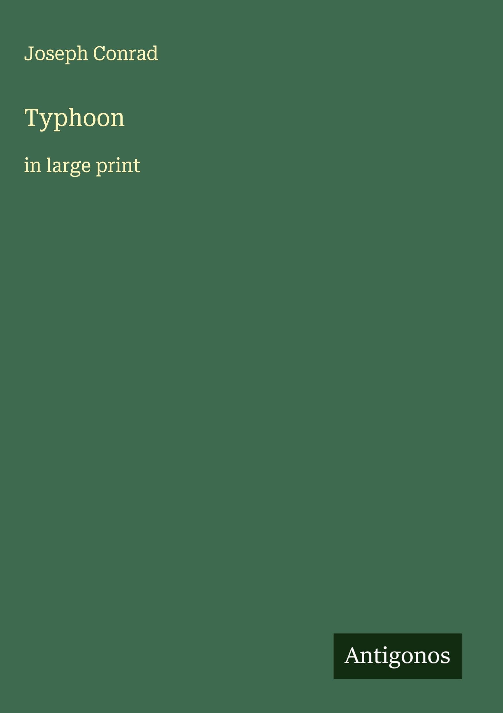 Typhoon: in large print