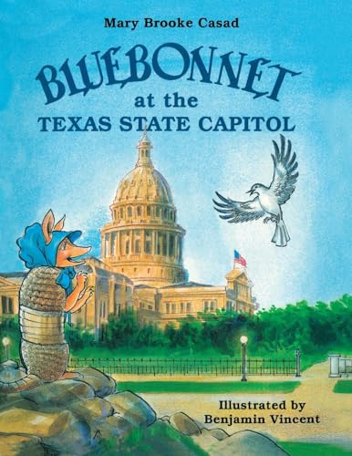 Bluebonnet at the Texas State Capitol (Bluebonnet the Armadillo)