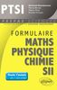 Formulaire PTSI : maths, physique, chimie, SII