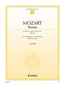 Sonate c-Moll: KV 457. Klavier. (Edition Schott Einzelausgabe)