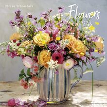 Flowers 2023: Broschürenkalender mit Ferienterminen. Blumen-Vielfalt. 30 x 30 cm - Wandkalender