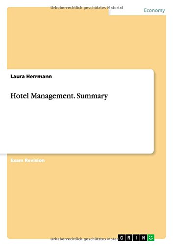 Hotel Management. Summary