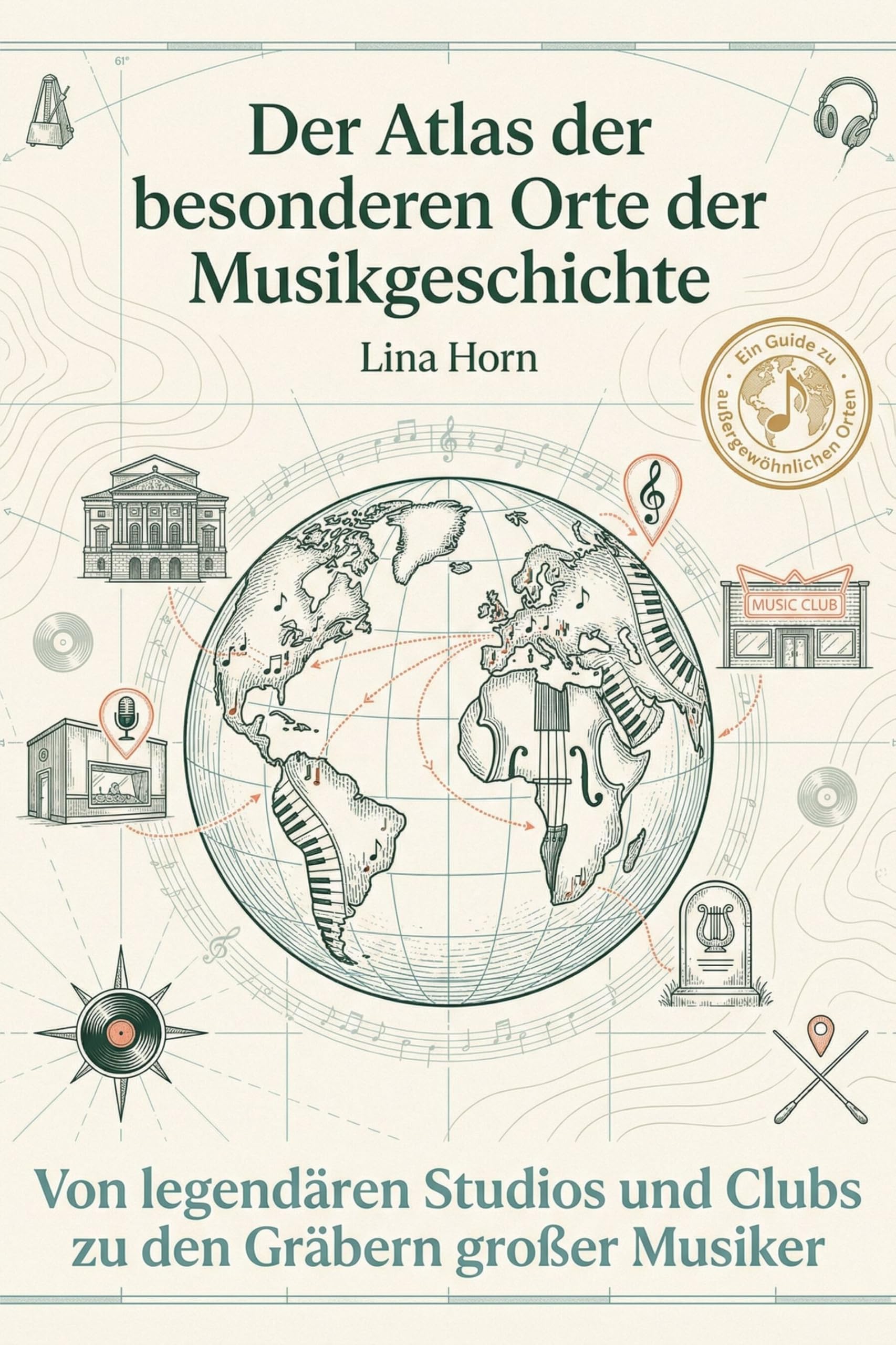 Der Atlas der besonderen Orte der Musikgeschichte: Von legendären Studios und Clubs zu den Gräbern großer Musiker. Ein Pilgerführer für Musikfans. Das perfekte Geschenk für jeden Musikliebhaber