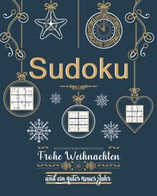 Weihnachts Sudoku: Frohe Weihnachten Rätsel mit 150 Sudoku in 4 Schwierigkeitsstufen|Weihnachtsgeschenke Kleinigkeiten für Familie, Kollegen, Freunde