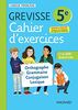 Cahier Grevisse 5e (2021) (2021): Cahier d'exercices