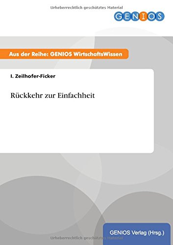 Rückkehr zur Einfachheit