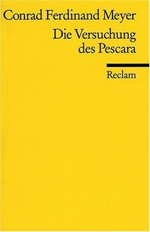 Die Versuchung des Pescara. von Conrad Ferdinand Meyer | Buch | Zustand gut