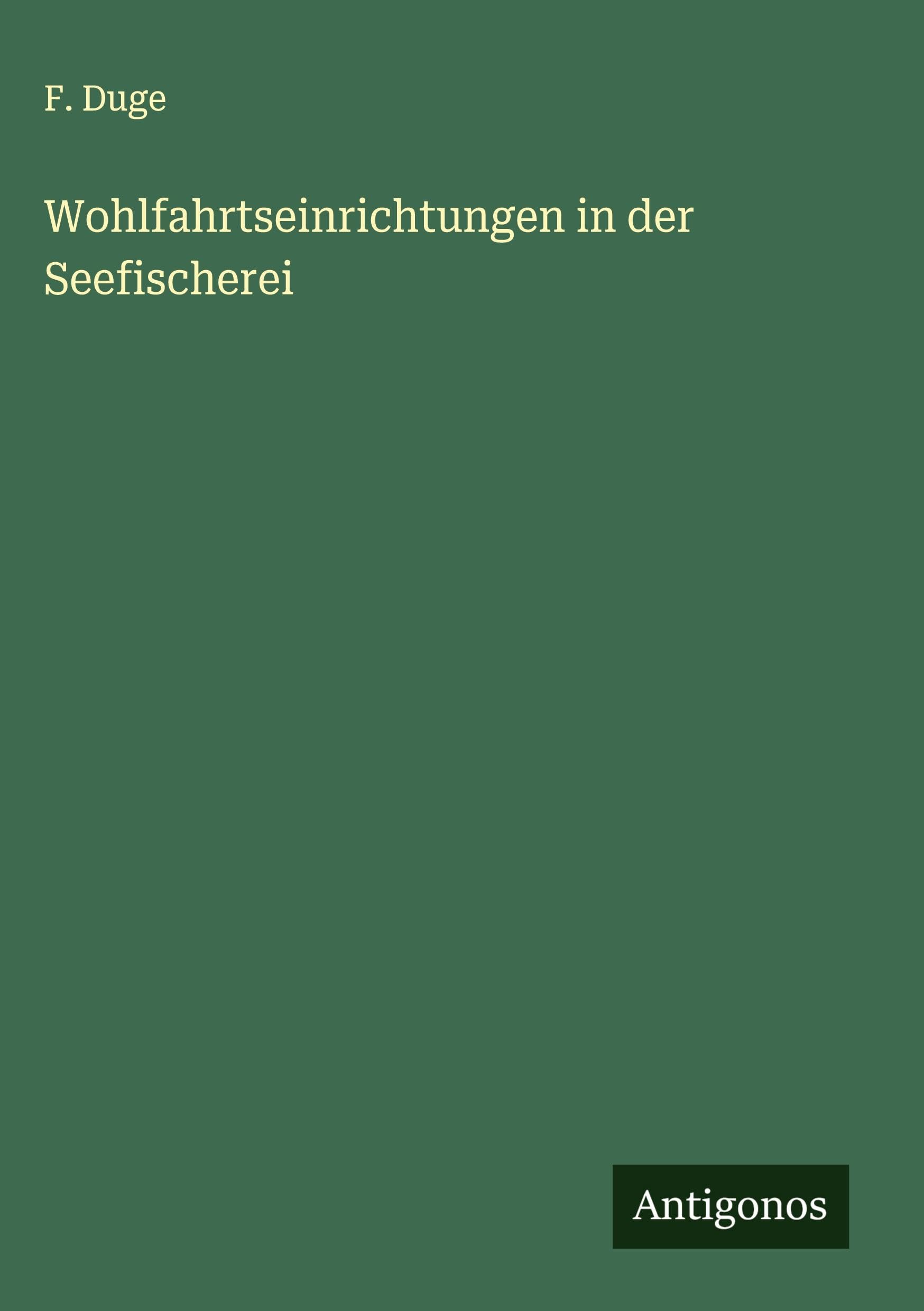 Wohlfahrtseinrichtungen in der Seefischerei