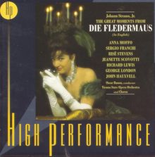 High Performance - Die Fledermaus (Great Moments From) (englisch ) (Aufnahme Wien 1963) von Moffo | CD | Zustand sehr gut