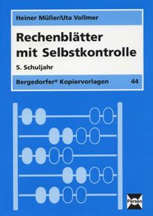 Rechenblätter mit Selbstkontrolle. 5. Schuljahr