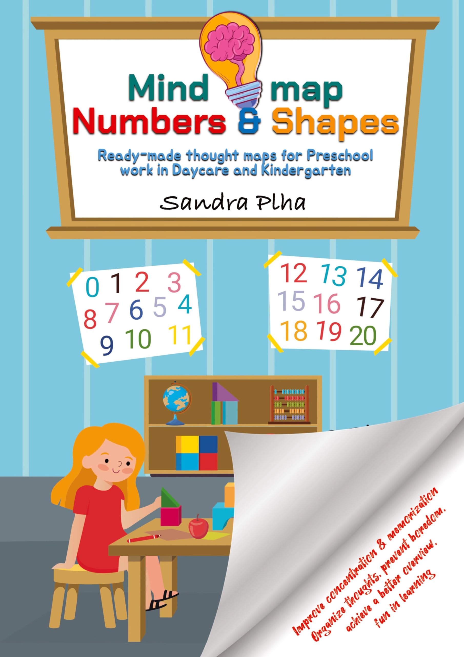 KitaFix-Mindmap Numbers & Shapes (Ready-made thought maps for Preschool work in Daycare and Kindergarten): Improve concentration & memorization ... achieve a better overview, fun in learning
