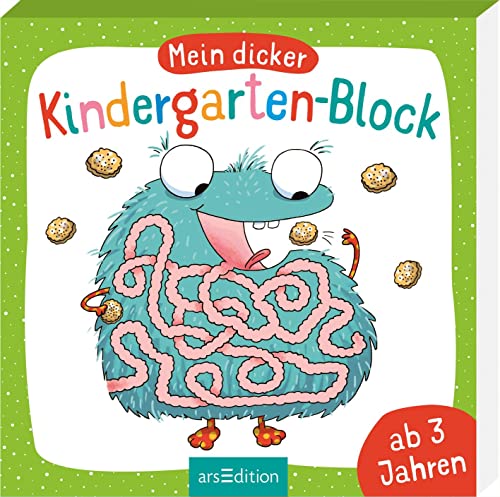 Mein dicker Kindergarten-Block: Ab 3 Jahren | Rätsel und Übungen für Kinder ab 3 Jahren