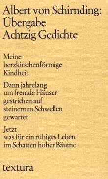 Übergabe: Achtzig Gedichte
