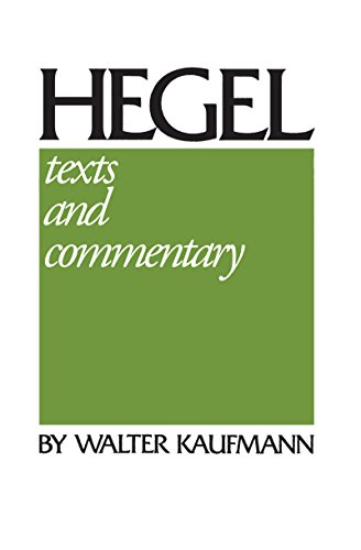 Hegel, W. G. Hegel, Texts And Commentary