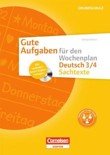 Sachtexte 3/4: Kopiervorlagen mit CD-ROM