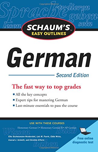 Schaum's Easy Outline of German, Second Edition (Schaum's Easy Outlines)