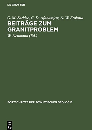 Beiträge zum Granitproblem