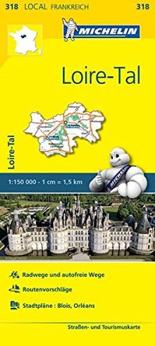 Michelin Loire-Tal: Straßen- und Tourismuskarte 1:150.000 (MICHELIN Localkarten)