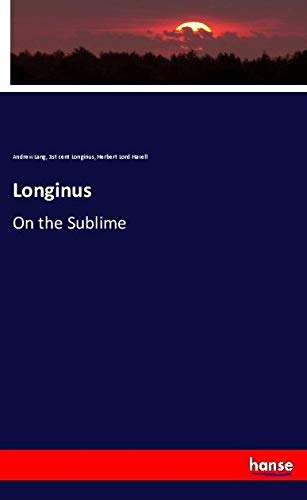 Longinus: On the Sublime