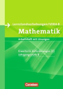 Vorbereitungsmaterialien für VERA. Mathematik 8. Schuljahr: erweiterte Anforderungen C. Arbeitsheft mit Lösungen von Wennekers, Udo, Gabriel, Ilona | Buch | Zustand gut