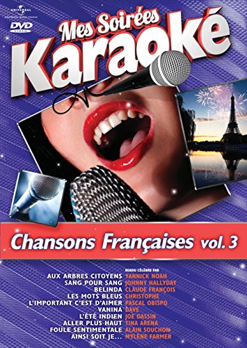 Coffret 3 DVD Karaoke : Chansons D'Amour, Chansons Francaises /Vol