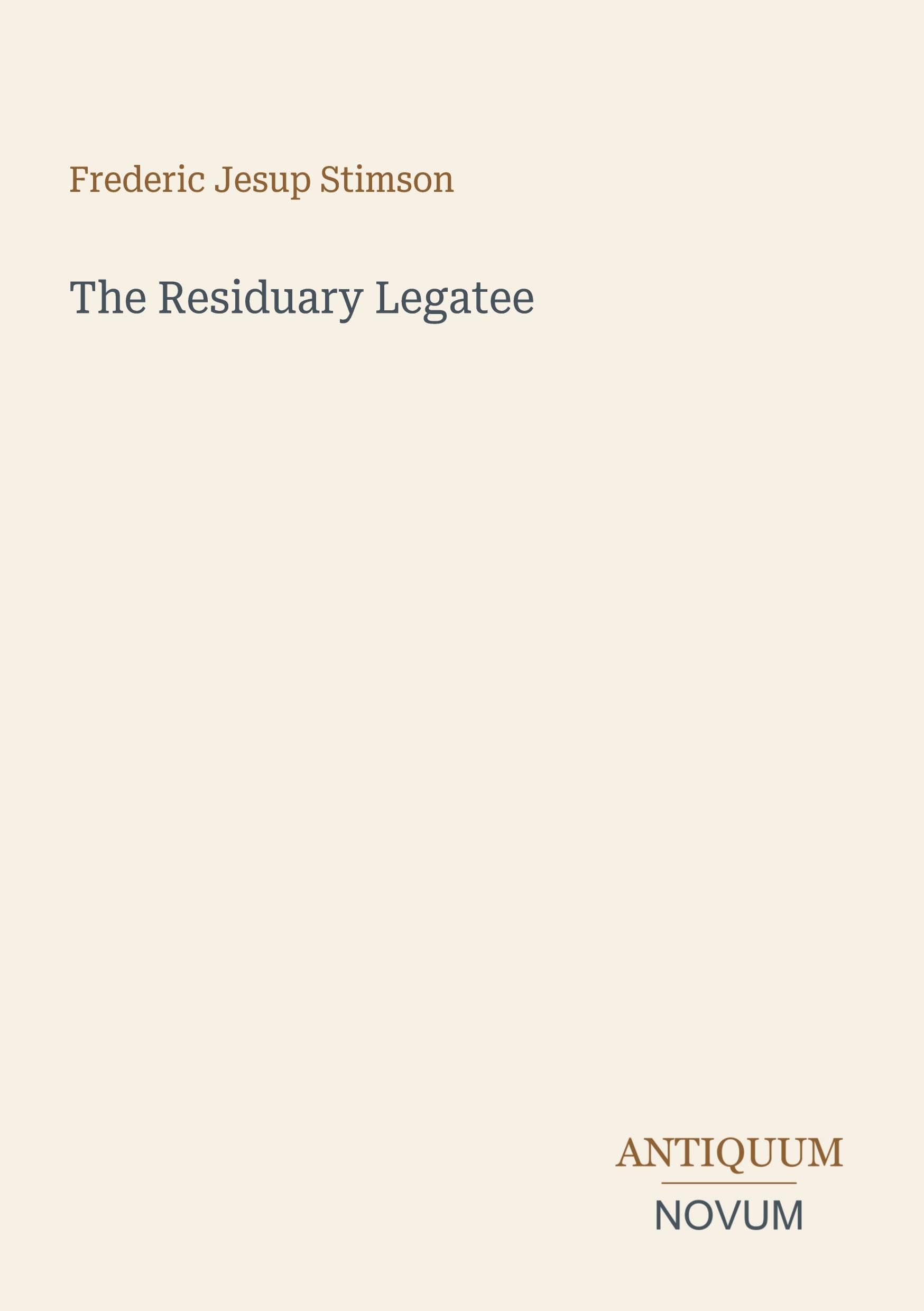 The Residuary Legatee