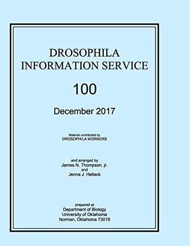 Drosophila Information Service, 2017, Volume 100