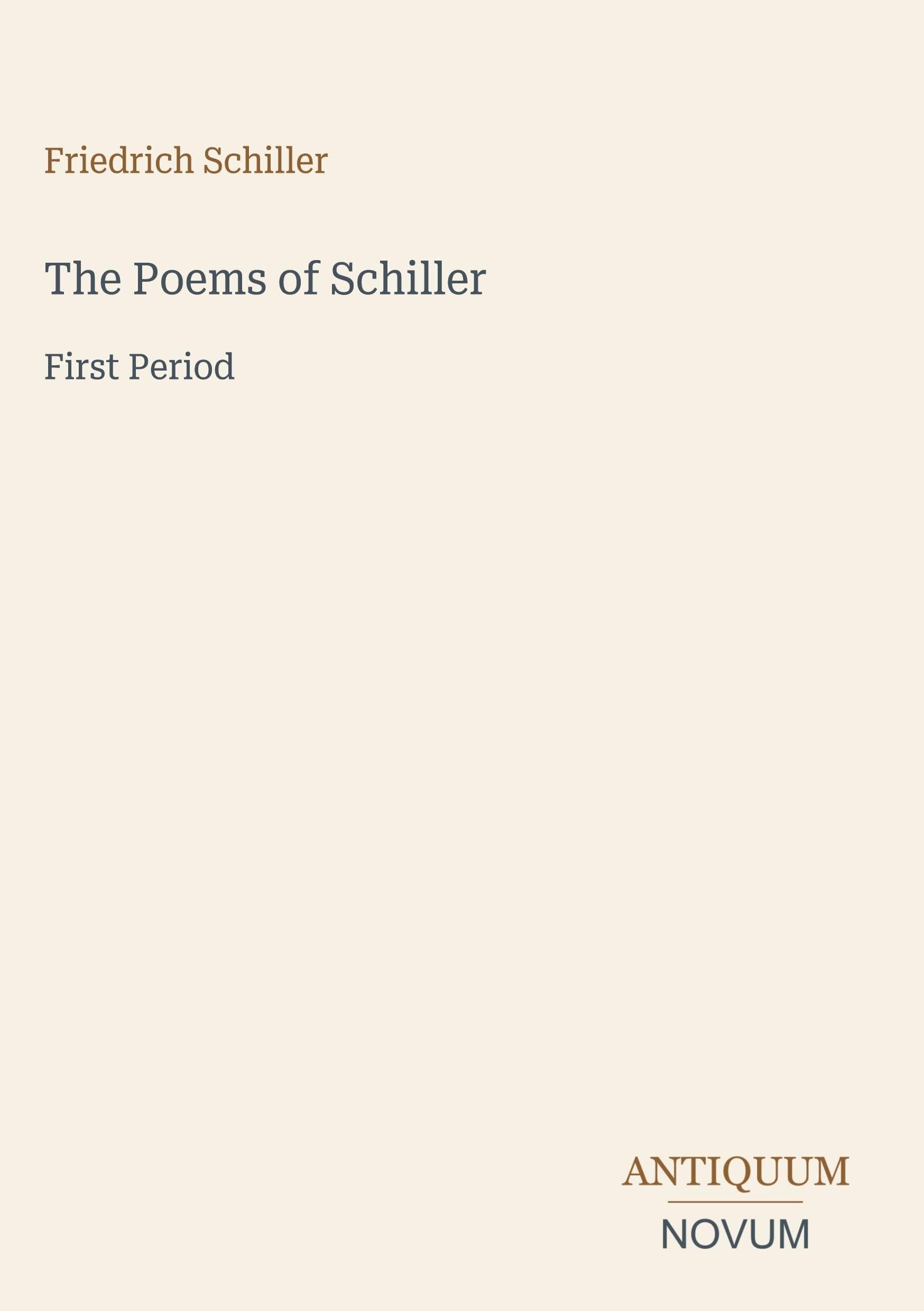 The Poems of Schiller