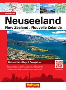 Neuseeland Strassenatlas: Citypläne, Reisemobil- und Campingplätze (Hallwag Atlanten)