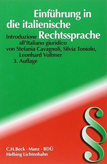 Einführung in die italienische Rechtssprache: L' italiano giuridico