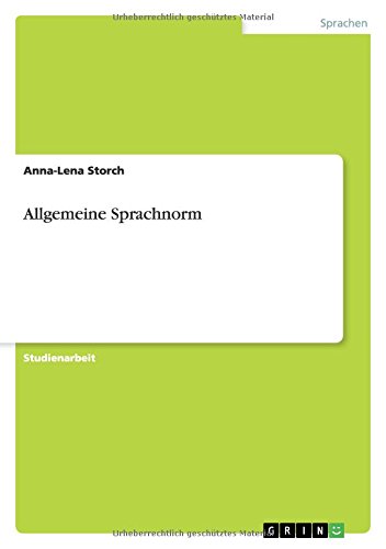 Allgemeine Sprachnorm