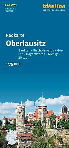 Radkarte Oberlausitz (RK-SAX03): Bautzen – Bischofswerda – Görlitz – Hoyerswerda – Niesky – Zittau
